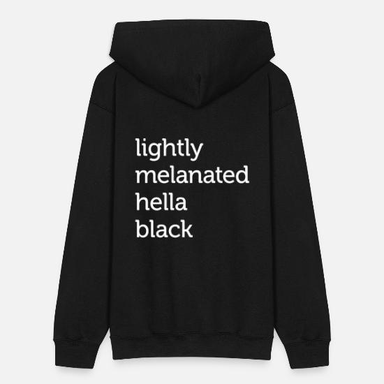 Lightly Melanated Hella Black, African American' Men's Zip Hoodie |  Spreadshirt